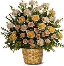 Basket mixed flowers
