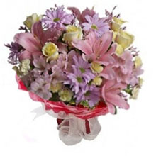 Bouquet pink and lilac color